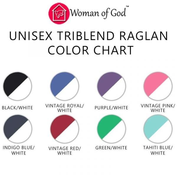 8273 Unisex Triblend Raglan Color Chart