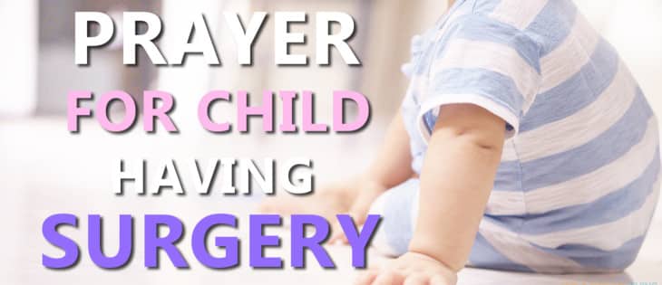 prayer for a child having surgery