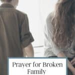 prayer for broken family relationships pin