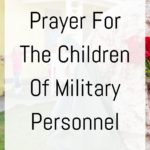 Prayer for the Children of Military Personnel pin