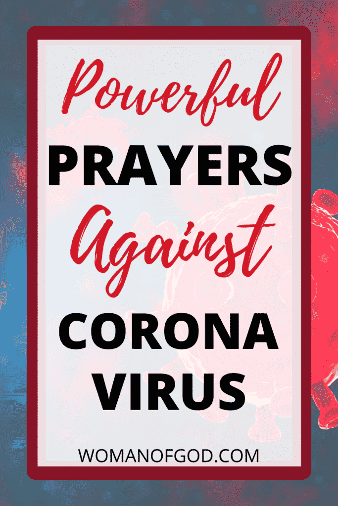 prayer against coronavirus pin
