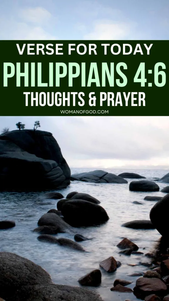 Philippians 4:6 Bible Verse Pin