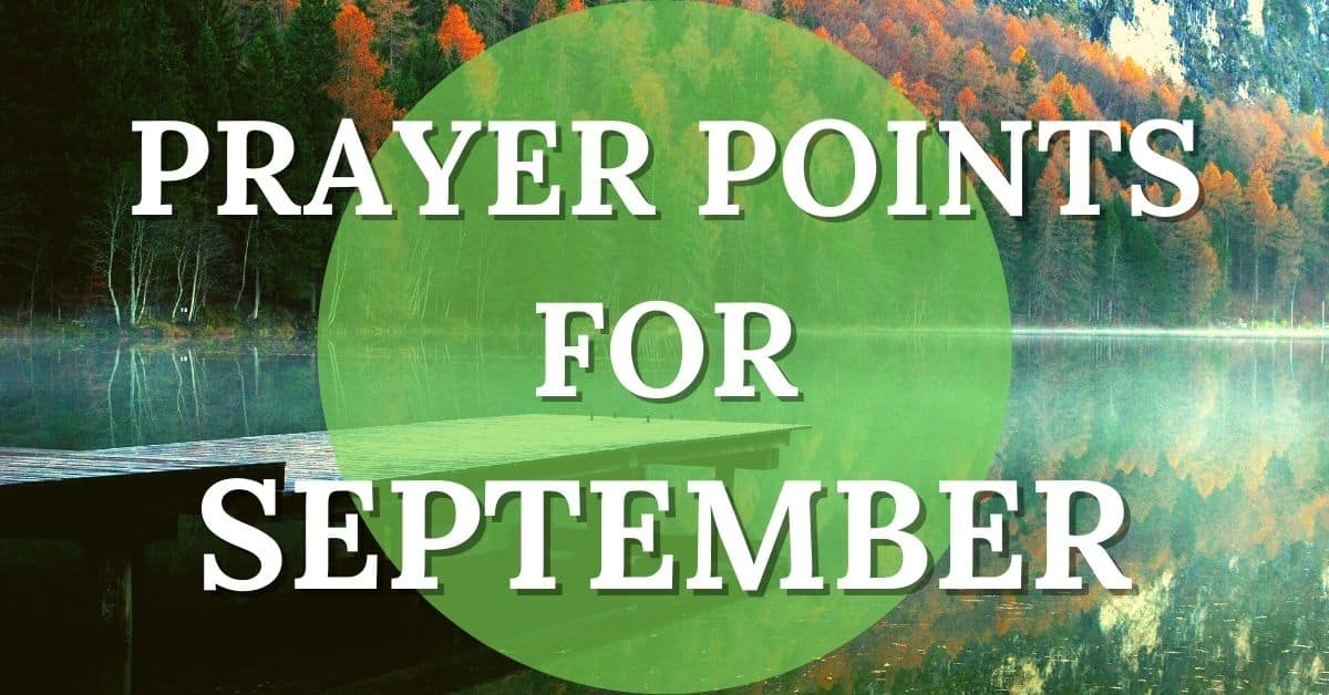 5 Prayer Points for September