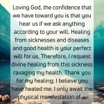 Prayer for Healing and Recovery from Sickness