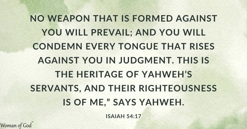 Bible Verse Of The Day Isaiah 54-17