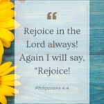 Sunflower Verse Philippians 4:4
