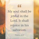 Sunflower Verse Psalm 35:9