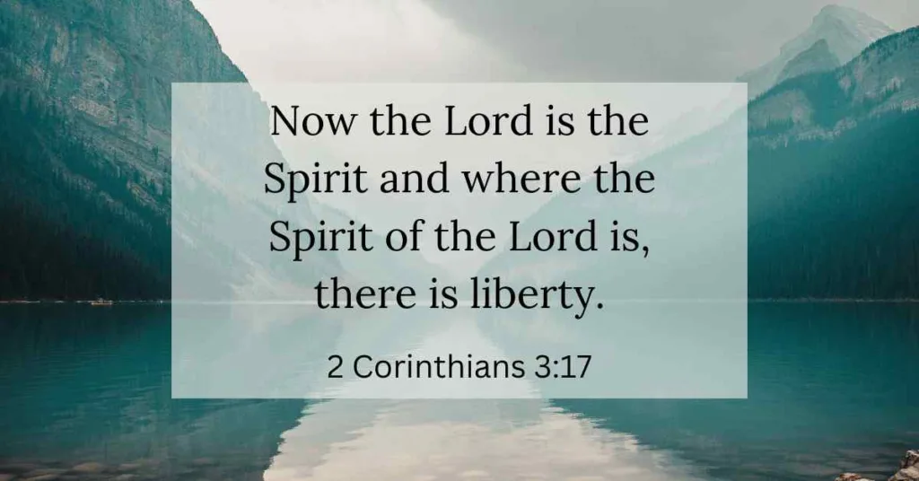 The Spirit of the Lord 2 Corinthians 3:17